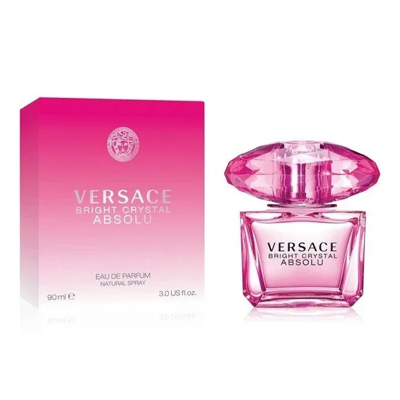 New With Box Versace Bright Crystal Absolu Eau De Parfum 90ml-3.0 Fl.oz - Picture 1 of 9